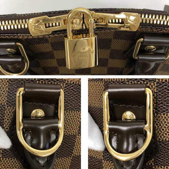 Louis Vuitton Alma PM Damier Ebene Brown Canvas Leather Handbag - Picture 7 of 7